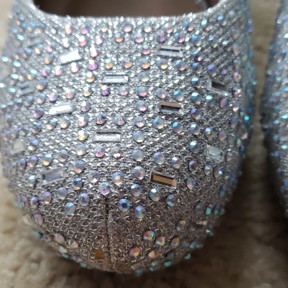 Delicacy Silver Rhinestone Heels - Picture 6 of 6